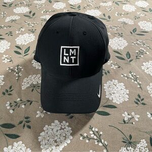 LMNT Stay Salty Adjustable Black Cap Nike Swoosh Logo Unisex Athletic Gym